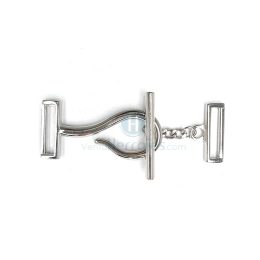 Z 4542 HEBILLA DE ENGANCHE NÍQUEL