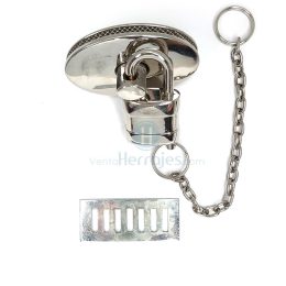 2924 TORNIQUETE CON CANDADO NÍQUEL